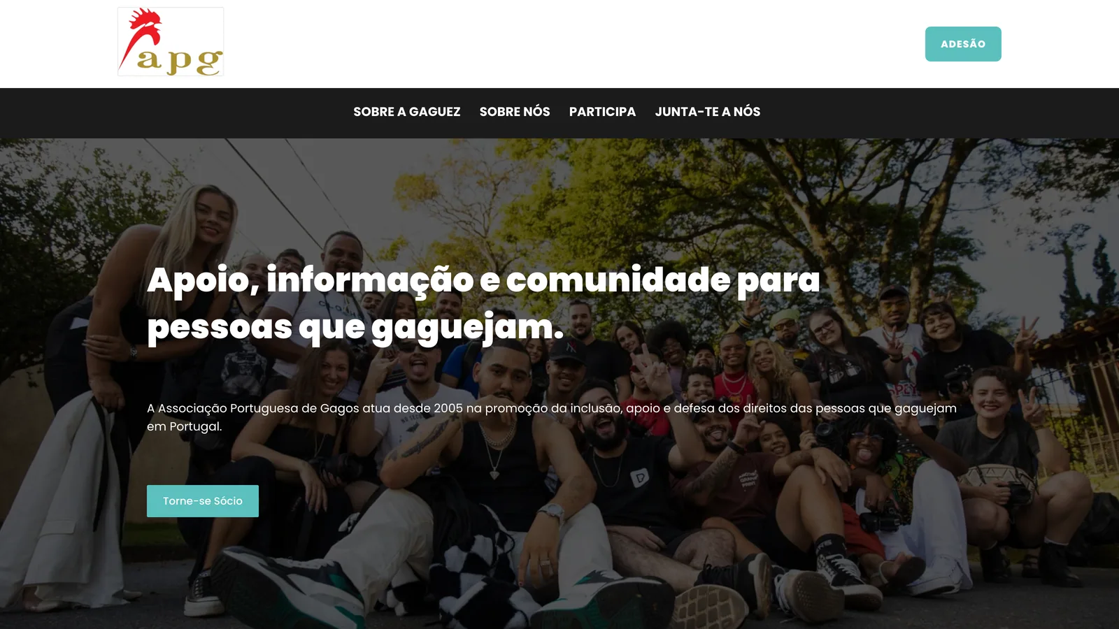 Website Associação Portuguesa dos Gagos