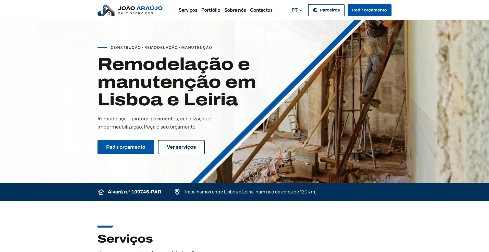 Website João Araújo Multiserviços