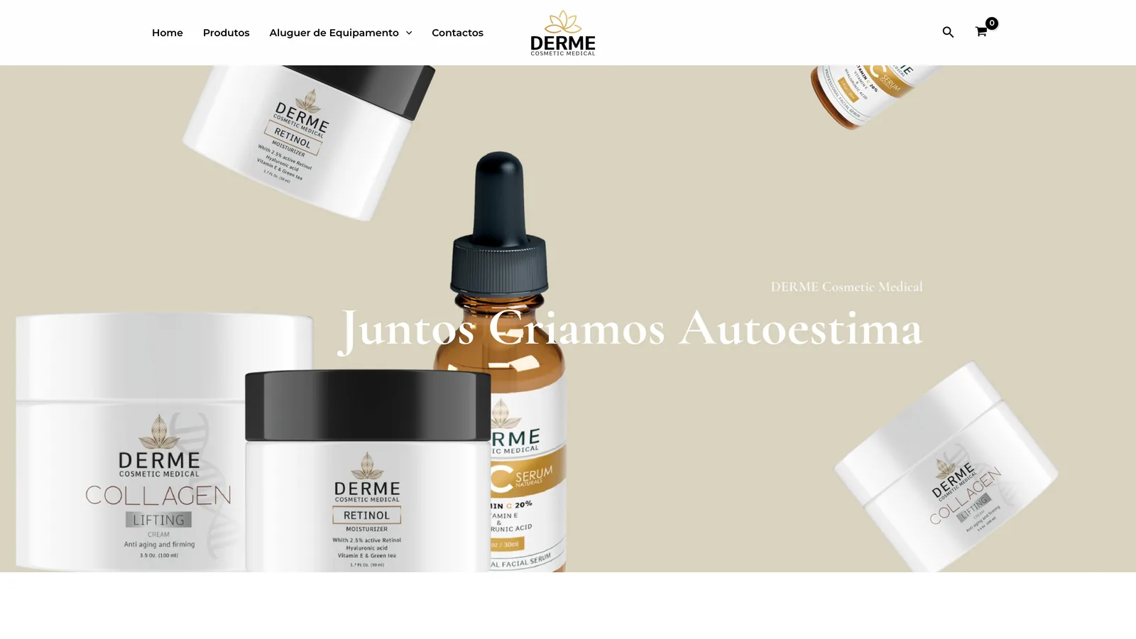 Website Derme Cosmetics
