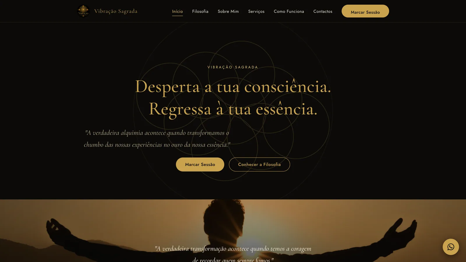 Website Vibração Sagrada