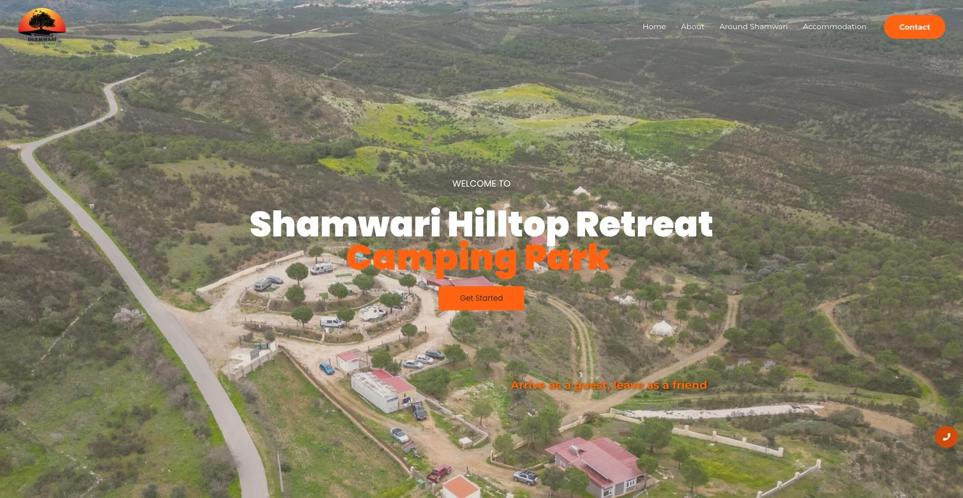 Website Shamwari Hilltop Retreat